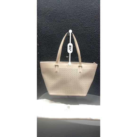 Kate Spade Mini Harmony Cedar Street‎ Tote Bag Perforated Crisp Linen - Picture 3 of 8